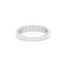 Bague 46 Demi alliance platine diamants 58 Facettes 180076R