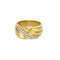 Bague jonc or jaune et diamants
