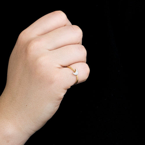 Bague POMELLATO/DODO - Bague Lune or jaune diamants 58 Facettes LP1031/12