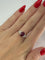 Bague 56 Bague or jaune rubis 2,19 cts et diamants 58 Facettes 48101