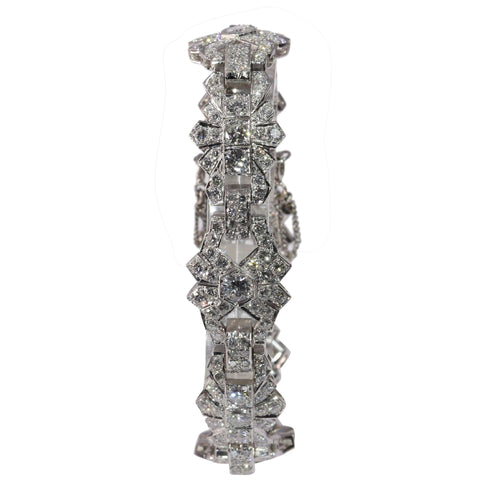 Échos Art Déco : un bracelet belge en platine des années 1950