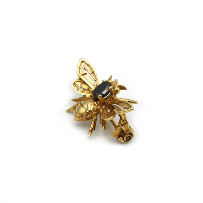 Broche Broche Abeille or saphir 58 Facettes 240180R