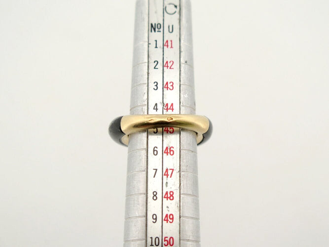 Bague 45 bague VAN CLEEF & ARPELS philippine t45 or jaune 18k onyx & diamants 0.5ct 58 Facettes 271397