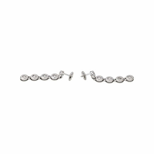 Boucles d'oreilles Boucles d'oreilles Pendantes Or blanc Diamant 58 Facettes 3394811CN