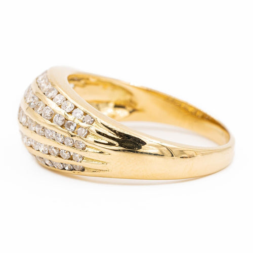 Bague 58 Bague Bombée Or jaune Diamant 58 Facettes 2301450CN