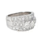 Bague 54 Bague Bandeau Or blanc Diamant 58 Facettes 4523450CN