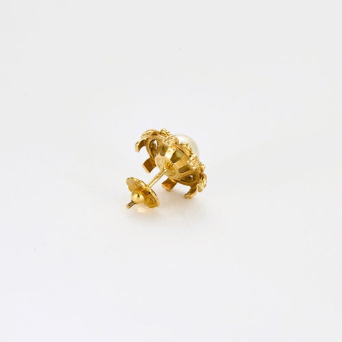 Boucles d'oreilles Boucles d'oreilles perles et turquoises en or jaune 58 Facettes