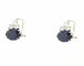 Boucles d'oreilles Boucles d'oreilles en or blanc serties de saphirs et de diamants 58 Facettes 9615