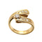 Bague 56 Bague or jaune 18 carats sertie de diamants de 0.54 carat 58 Facettes