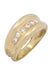 Bague 54 Bague jonc godronnée diamants 58 Facettes 093101