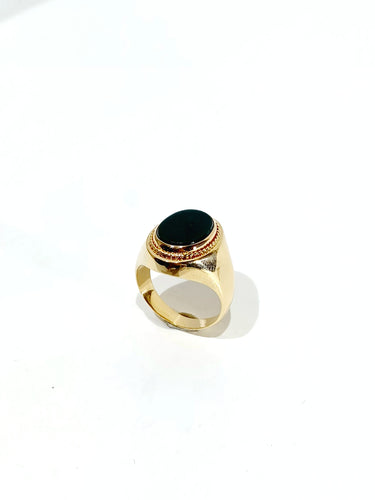 Bague 51 Bague chevalière or et jaspe 58 Facettes