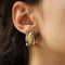 Boucles d'oreilles Boucles d'Oreilles Or Jaune 18k – Rubis, Saphirs, Émeraudes et Diamants – Années 1990 58 Facettes FB10814