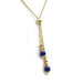 Collier Collier or jaune lapis-lazuli 58 Facettes 240285R