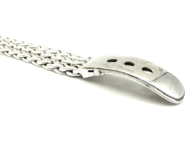 Bracelet HERMES. Collection "Diane", bracelet vintage en argent 58 Facettes