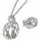 Collier avec pendentif en or blanc, diamants naturels
