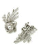 Broche Broche vintage double clips or, platine et diamants 7.5ct 58 Facettes