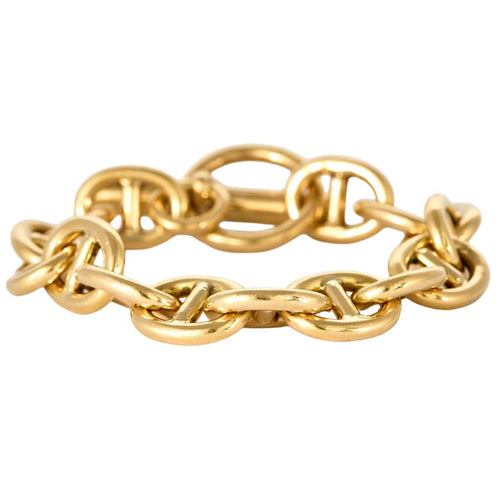 Bracelet Bracelet or jaune maille chaine d'ancre 58 Facettes BIA0832