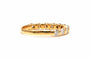 Bague 54 Alliance demi-américaine contemporaine en or jaune, diamants "taille" brillant (+-0.77ct) 58 Facettes 22695