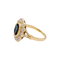 Bague 55 Bague Pompadour or jaune et blanc, saphir, diamants. 58 Facettes 34353