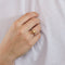 Bague 52 Bague or blanc perle Gold avec diamants 58 Facettes 519274