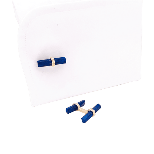 Boutons de manchette Boutons de manchette Cartier, or jaune, lapis lazuli. 58 Facettes 34091