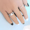Bague 53.5 Bague de fiançailles Diamants 1,16 carat Or gris 58 Facettes AA 1744