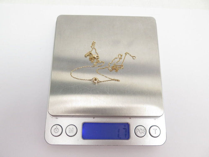 Collier collier DINH VAN 608113 le cube or jaune 18k & saphir jaune 58 Facettes 268003