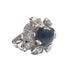 Ring 51 Art Deco style ring 1930-1935 in GOLD with DIAMONDS and SAPPHIRE 58 Facettes Q6B (919)