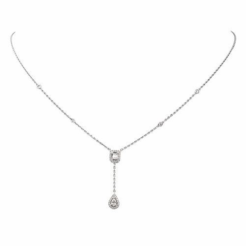 Collier Messika Collier My twin  Or blanc Diamant 58 Facettes 4600456RV