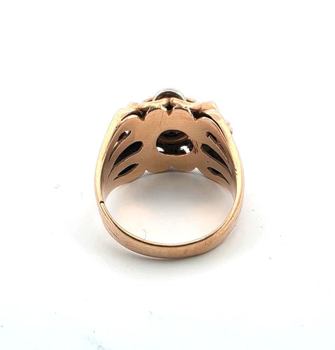 Bague en or jaune avec diamant