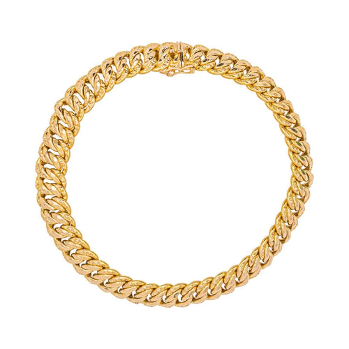 Bracelet Maille américaine Or rose