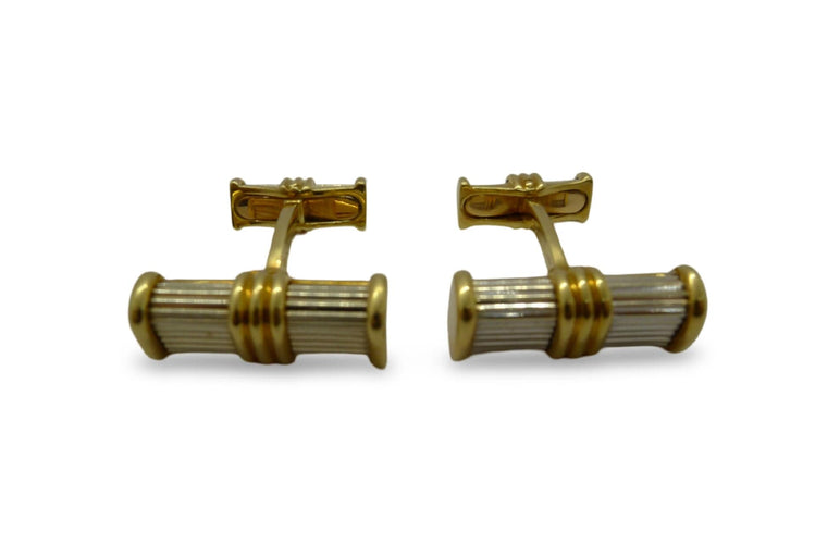 Boutons de manchette Boutons de manchettes or jaune Bry & G années 30 58 Facettes