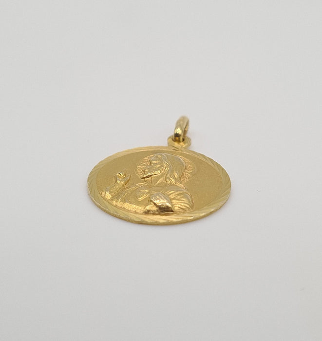 Pendentif religieux or jaune