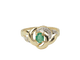 Bague 52.5 Bague vintage en or jaune, émeraude et diamants 58 Facettes 33274