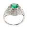 Bague 59 Verdant Vintage : Bague en émeraude colombienne et diamant taille ancienne de 1920 58 Facettes 16144-0061