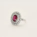 Bague 54 Bague rubellite diamants 58 Facettes