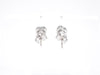 Boucles d'oreilles Boucles d'oreilles en or blanc avec un diamant taille brillant en forme de coeur 58 Facettes 2096