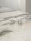 Boucles d'oreilles Puces d’oreilles serties de diamants taille rose en or blanc 18k 58 Facettes
