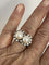 Bague 60 Bague Or Gris Perles Diamants 58 Facettes 5478