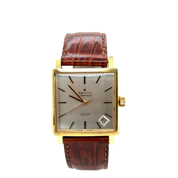 ZENITH - Montre vintage automatique or jaune