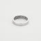 Bague 54 Bague jonc en or blanc et diamants 58 Facettes GU291