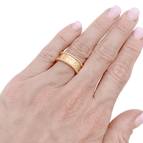 Bague 50 Bague Van Cleef & Arpels, "Perlée signature", or jaune. 58 Facettes 34580