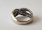 Bague 53 Bague or blanc saphir diamants 58 Facettes