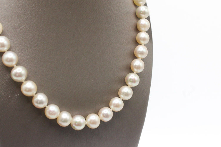 Collier perles et diamants