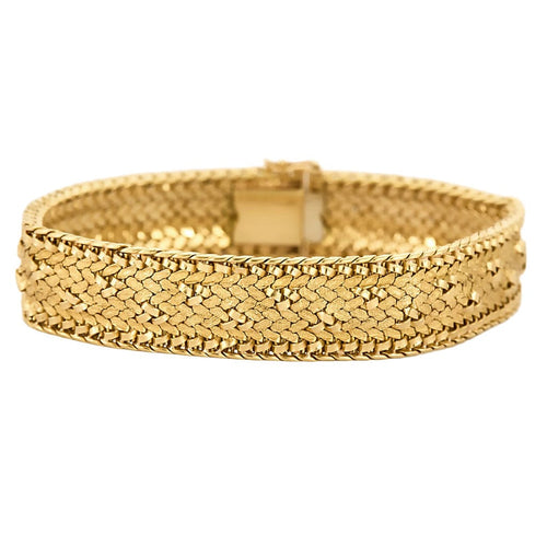 Bracelet souple en Or jaune 18k