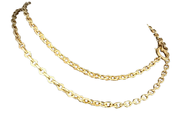 Collier sautoir en or jaune de 75 cm