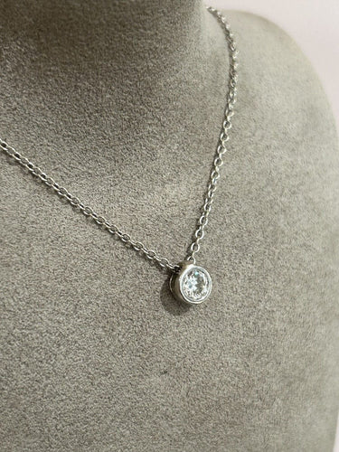 Collier Collier en or blanc 18K et diamant 58 Facettes