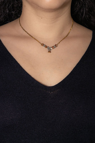 Collier  Or jaune, Or blanc Diamant, Rubis