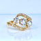 Bague 49 Bague en or jaune 18 carats et diamants vers 1900 58 Facettes AB497