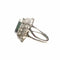 Bague 54 Bague en or avec diamants et tourmaline verte 58 Facettes Q107B (946)